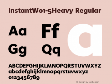 InstantW01-5Heavy Regular Version 1.20 Font Sample