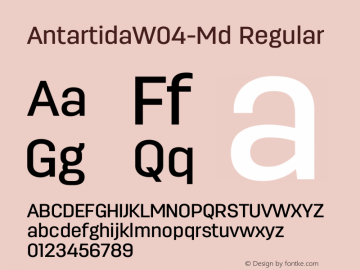 AntartidaW04-Md Regular Version 1.00图片样张