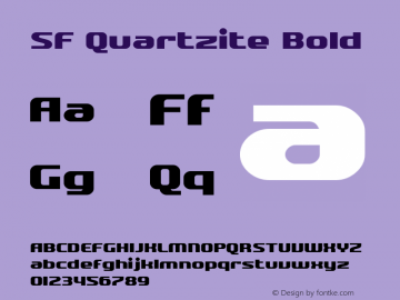 SF Quartzite Bold v2.0 - Freeware图片样张