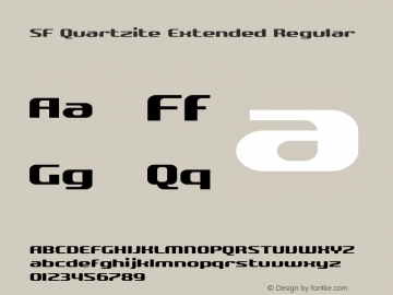 SF Quartzite Extended Regular v2.0 - Freeware图片样张