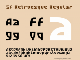 SF Retroesque Regular v1.0 - Freeware Font Sample