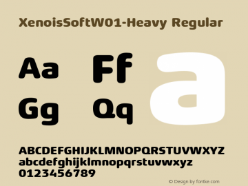 XenoisSoftW01-Heavy Regular Version 1.000 Font Sample