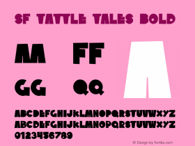 SF Tattle Tales Bold v1.1 - Freeware Font Sample