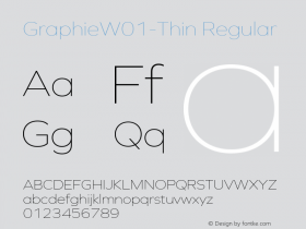 GraphieW01-Thin Regular Version 1.0图片样张