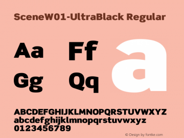 SceneW01-UltraBlack Regular Version 1.2图片样张