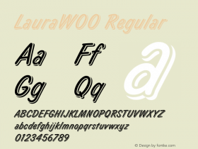 LauraW00 Regular Version 1.00 Font Sample