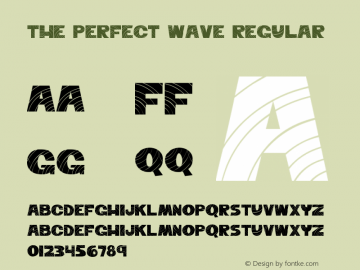 The Perfect Wave Regular Version 1.000;PS 001.001;hotconv 1.0.56 Font Sample