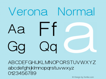 Verona Normal 3.1图片样张