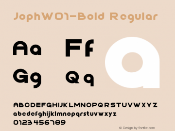 JophW01-Bold Regular Version 1.00图片样张