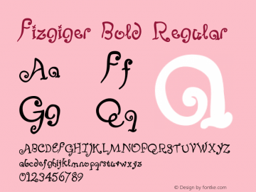 Fizgiger Bold Regular Version 1.00 Font Sample
