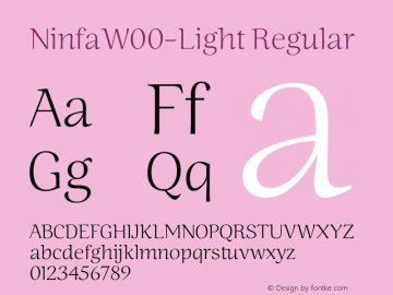 NinfaW00-Light Regular Version 1.00图片样张