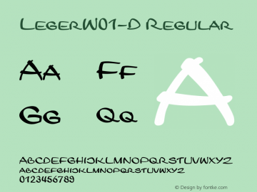 LegerW01-D Regular Version 1.00图片样张