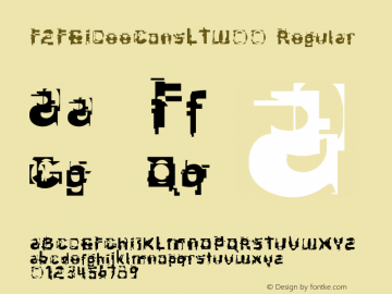 F2FEIDeeConsLTW00 Regular Version 1.00 Font Sample