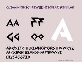 GleamingtheCubeW00-Regular Regular Version 1.00 Font Sample