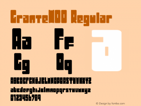 GranteW00 Regular Version 1.1图片样张