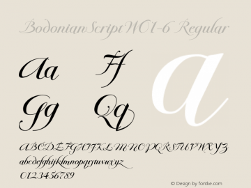 BodonianScriptW01-6 Regular Version 1.00图片样张