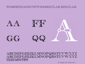 PomfritDandyNFW00-Regular Regular Version 1.20 Font Sample