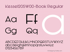 Kessel205W00-Book Regular Version 1.00 Font Sample