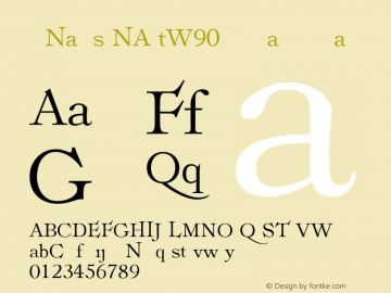 RonaldsonAltW90-Regular Regular Version 1.00 Font Sample