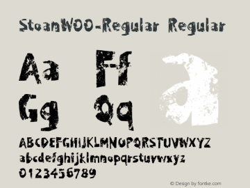 StoanW00-Regular Regular M-12 Font Sample