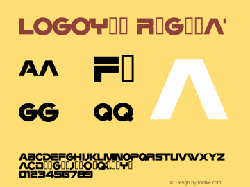 Logotype Regular Version 4.10图片样张