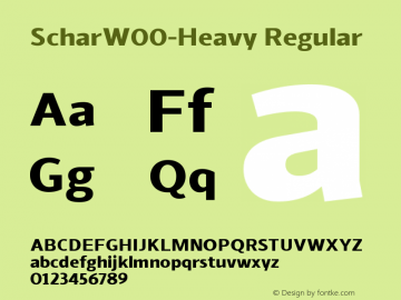 ScharW00-Heavy Regular Version 1.00图片样张