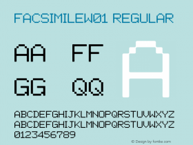 FacsimileW01 Regular Version 2.02图片样张