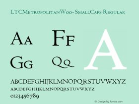 LTCMetropolitanW00-SmallCaps Regular Version 1.10图片样张