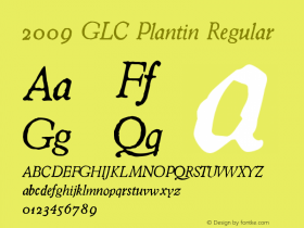 2009 GLC Plantin Regular Version 1.00图片样张
