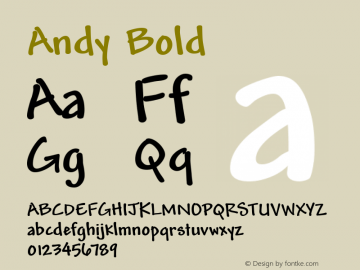 Andy Bold Version 0.70 Beta图片样张
