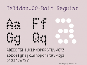 TelidonW00-Bold Regular Version 3.10 Font Sample