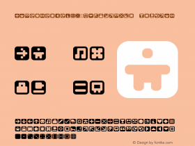 MastertextW95-SymbolsOne Regular Version 2.00 Font Sample