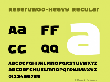 ReservW00-Heavy Regular Version 1.00图片样张