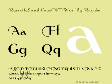 RassettaSwashCapsNFW01-Rg Regular Version 1.30 Font Sample