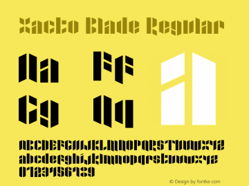 Xacto Blade Regular 1.1² - 10/10/98图片样张