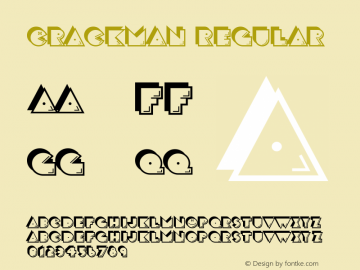 CrackMan Regular Macromedia Fontographer 4.1 12/13/97图片样张