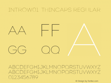 IntroW01-ThinCaps Regular Version 1.00图片样张