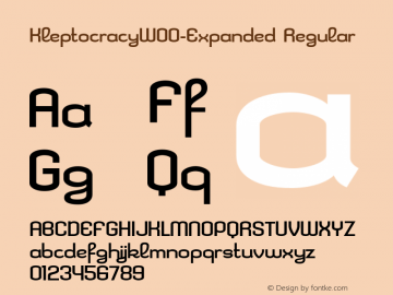 KleptocracyW00-Expanded Regular Version 2.10图片样张