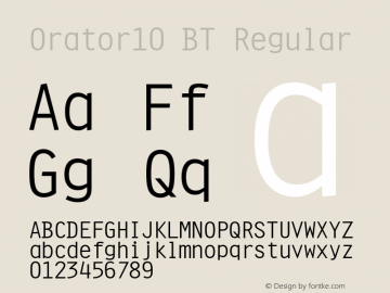 Orator10 BT Regular Version 1.01 emb4-OT图片样张