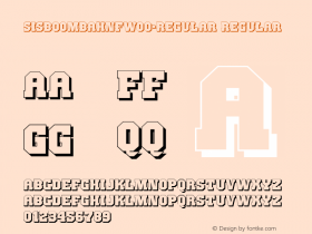 SisBoomBahNFW00-Regular Regular Version 1.10 Font Sample