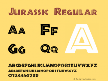 Jurassic Regular Print Artist: Sierra On-Line, Inc.图片样张