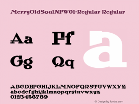MerryOldSoulNFW01-Regular Regular Version 1.20 Font Sample