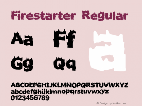 Firestarter Regular http://hjem.get2net.dk/jfischer/图片样张