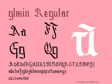 glmin Regular Version 001.000图片样张