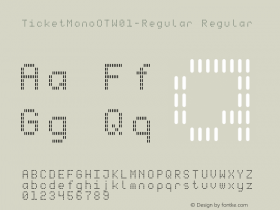 TicketMonoOTW01-Regular Regular Version 7.504图片样张