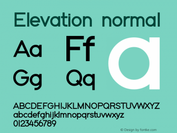 Elevation normal 