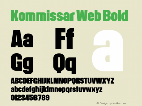 Kommissar Web Bold Version 1.1 2011图片样张