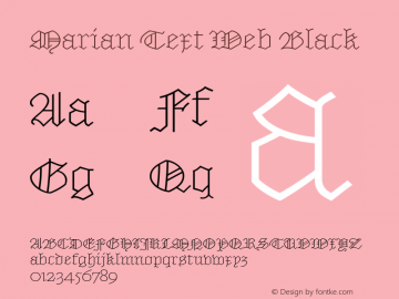 Marian Text Web Black Version 1.1 2014图片样张