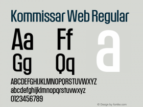 Kommissar Web Regular Version 1.1 2011图片样张